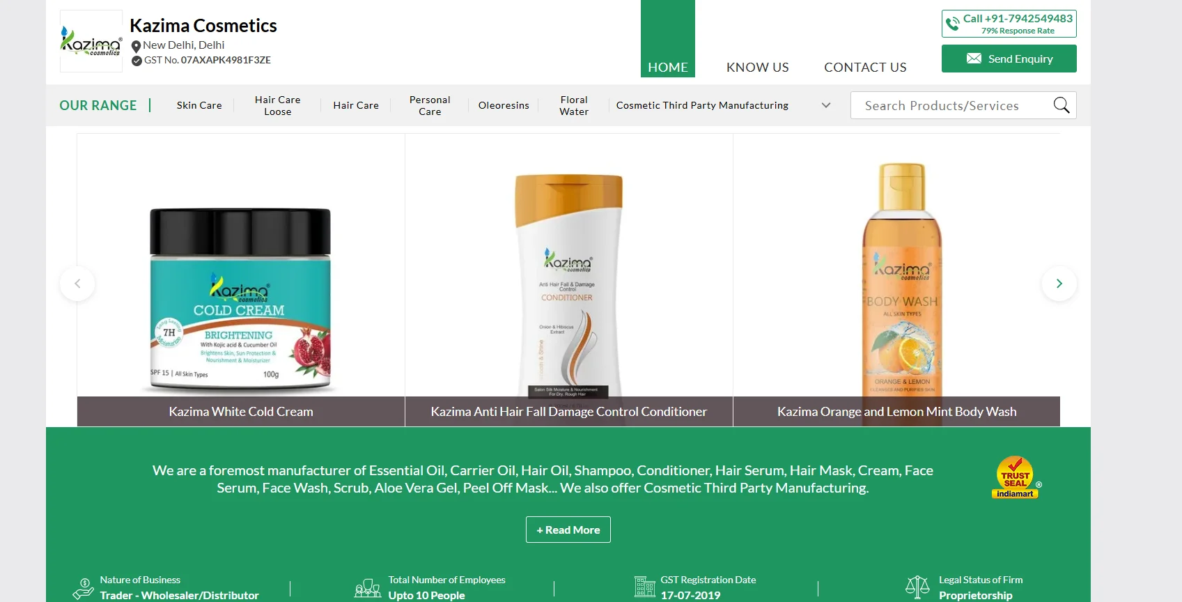 Top 10 Herbal Cosmetic Manufacturers in India